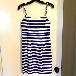 Gap blue and white stripe dress